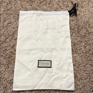 Authentic Gucci White Dust Bag-Silk (Set of 2)
